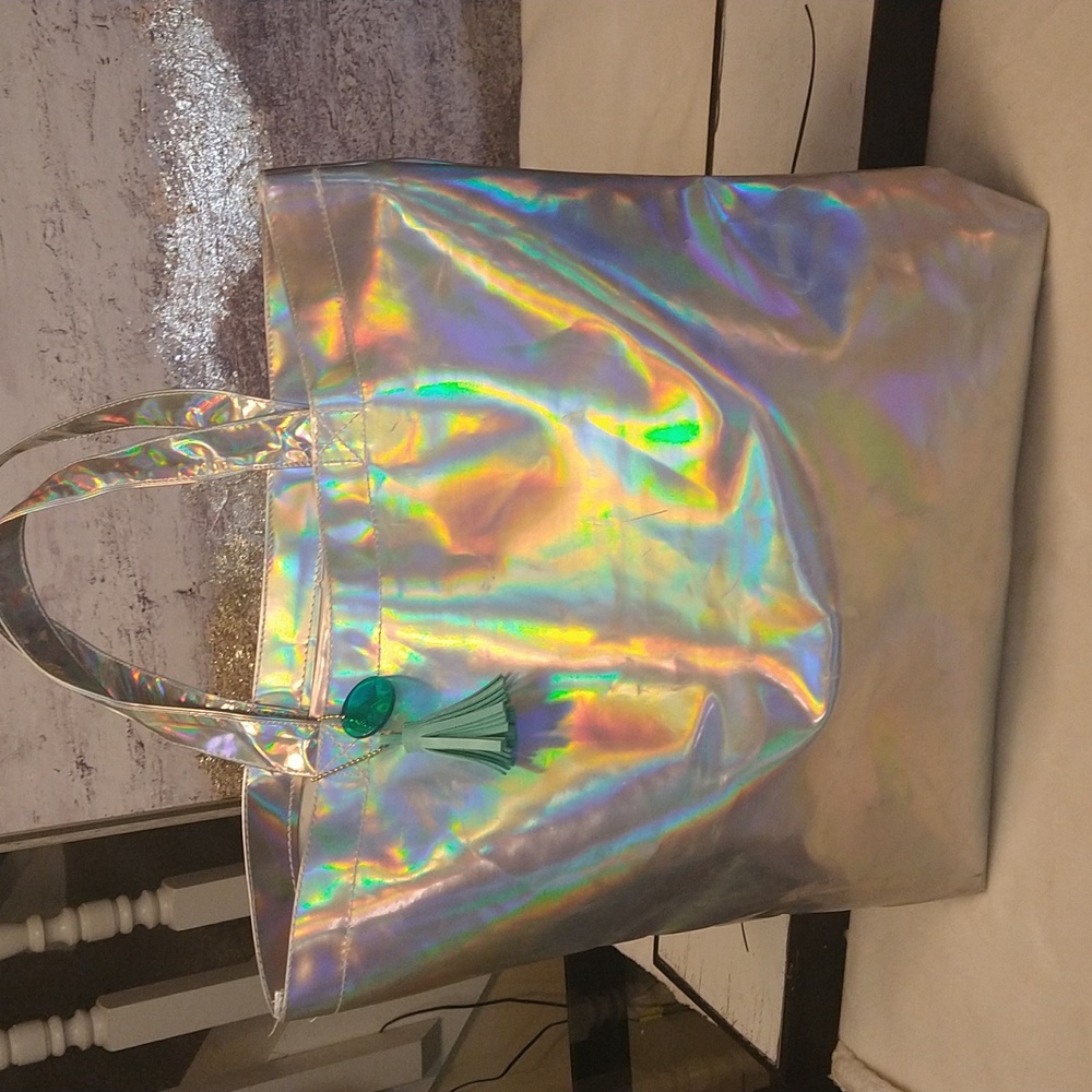 Yoobi Holographic Metallic Tote